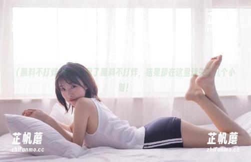 终于下载了黑料不打烊，结果却在这里迷失了几个小时！