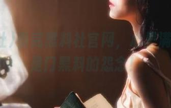 看完黑料社官网，心里满满的都是门黑料的怨念！